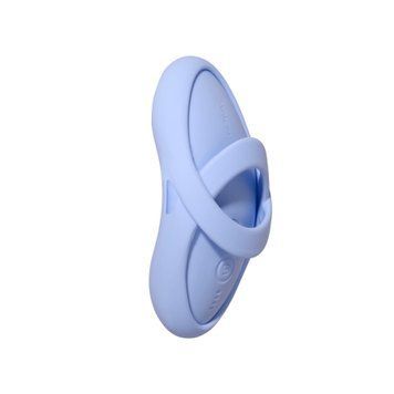 Смарт-вибратор для клитора Svakom Echo 2 Sky Blue, подогрев до 38 &deg;C, съемная насадка на палец SX2448