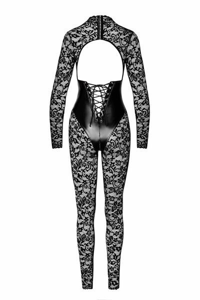 Комбинезон Noir Handmade F299 Enigma, S, кружево, длинный рукав, имитация корсета, доступ SX0231