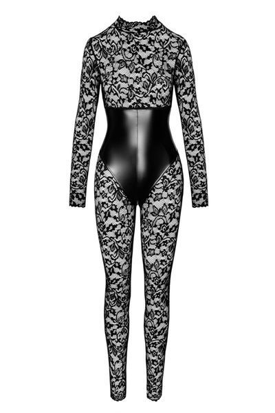 Комбинезон Noir Handmade F299 Enigma, S, кружево, длинный рукав, имитация корсета, доступ SX0231