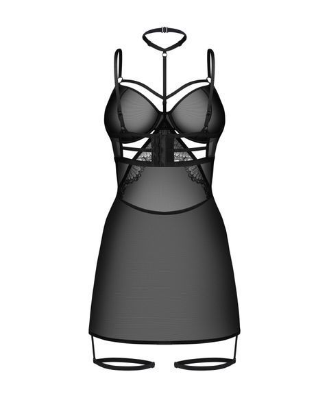 Бебі-долл Obsessive Arrowel Black chemise S/M SX2581