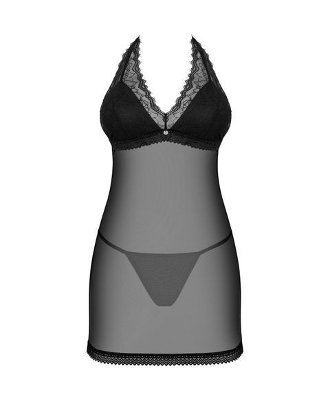 Пеньюар Obsessive Medilla chemise & thong XS/S SO9052