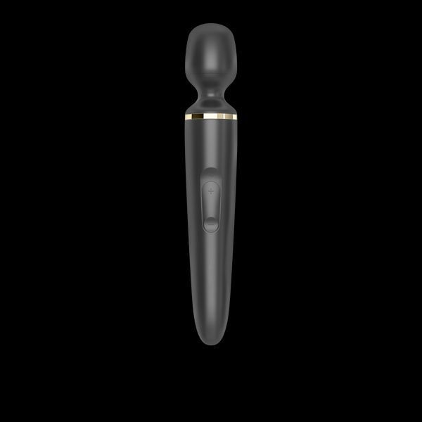 Вібромасажер Satisfyer Wand-er Woman (Black/Gold), водонепроникний, потужний, розмір XXL SO3456