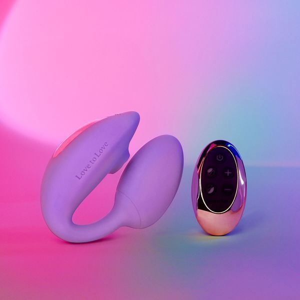 Віброяйце з вакуумною кліторальною стимуляцією Love To Love Wonderlover VIVA MAUVE SO9615