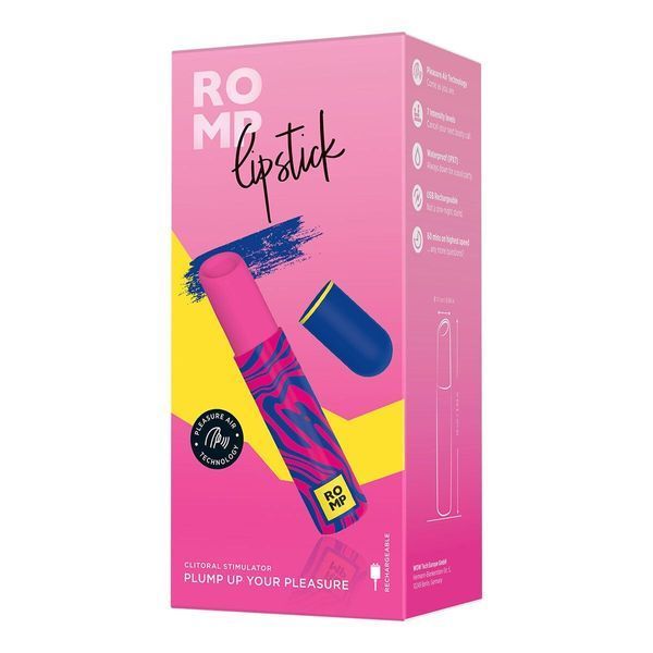 Вакуумний кліторальний стимулятор-помада Romp Lipstick, 7 рівнів інтенсивності SX0539