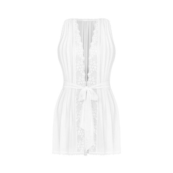 Напівпрозорий пеньюар Obsessive Heavenlly peignoir M/L SO8179