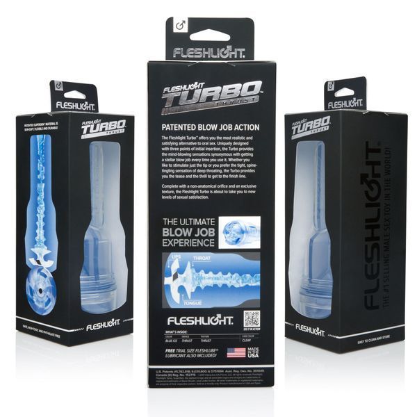 Мастурбатор Fleshlight Turbo Thrust Blue Ice (імітатор мінету) F11192