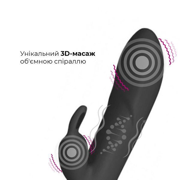 Вибратор-кролик со спиральным 3D-массажем Adrien Lastic Twister SO4865