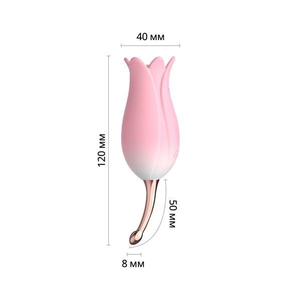 Ультразвуковий вібратор для клітора Otouch Bloom Ultrasonic Clitoris, 2 дод. насадки SO9398