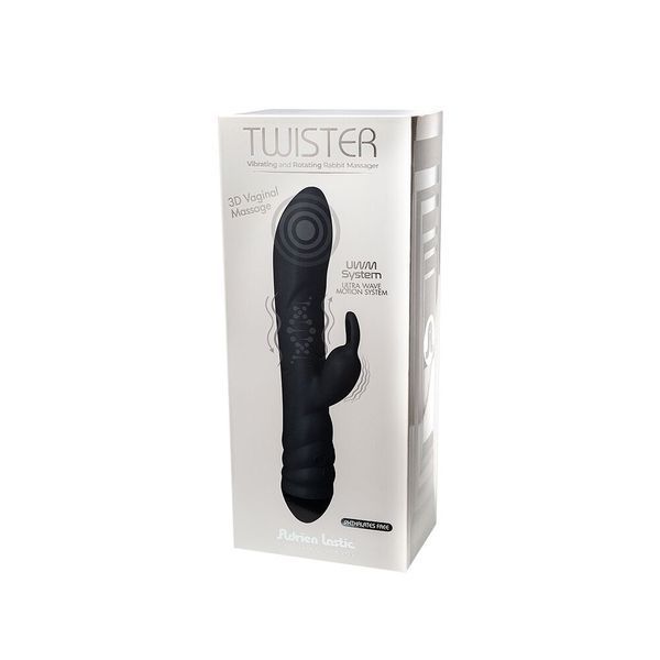 Вибратор-кролик со спиральным 3D-массажем Adrien Lastic Twister SO4865