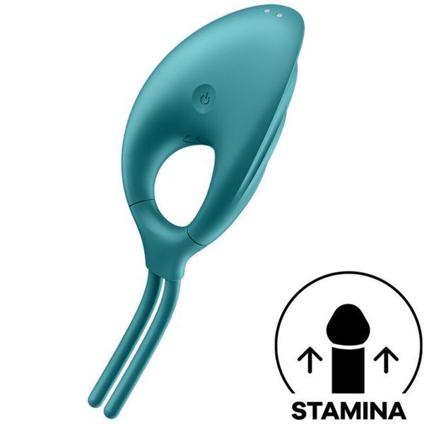 Ерекційне віброкільце-ласо Satisfyer Swordsman Green, міцна фіксація, 10 режимів, потужний мотор SO6729