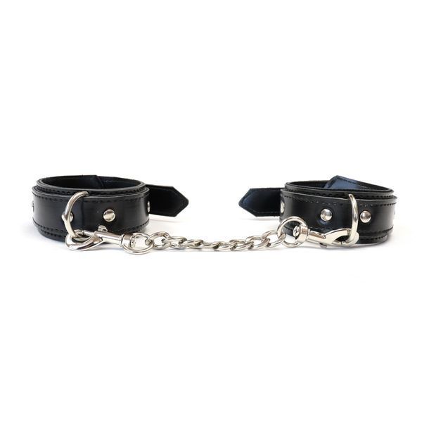 Наручники із екошкіри Art of Sex - Handcuffs Emoji, колір чорний SO9976