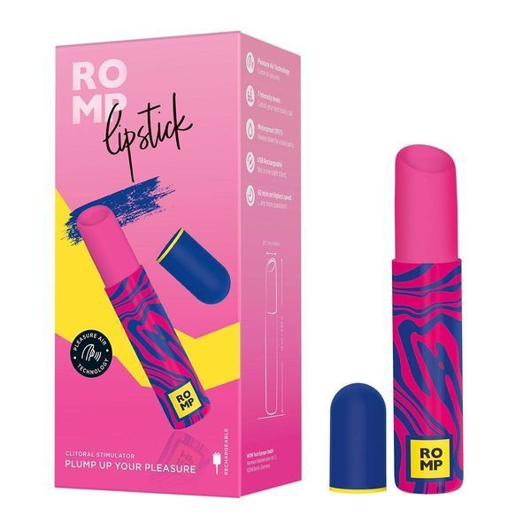 Вакуумний кліторальний стимулятор-помада Romp Lipstick, 7 рівнів інтенсивності SX0539