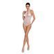 Бодістокінг з декольте Passion BS088 white, імітація корсетної шнурівки SO6384 фото 2