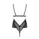 Боди Passion AMBERLY BODY 4XL/5XL black, ассиметричный крой, кружевной лиф, золотая нить SO7049 фото 4