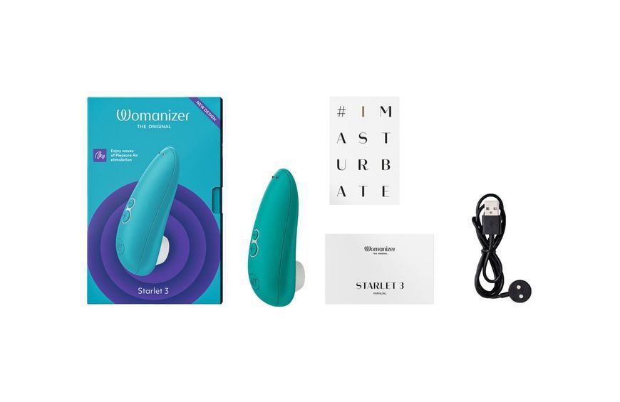 Вакуумний кліторальний стимулятор Womanizer Starlet 3 TURQUOISE SO8740