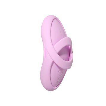 Смарт-вибратор для клитора Svakom Echo 2 Pink Lilac, подогрев до 38 &deg;C, съемная насадка на палец SX2449