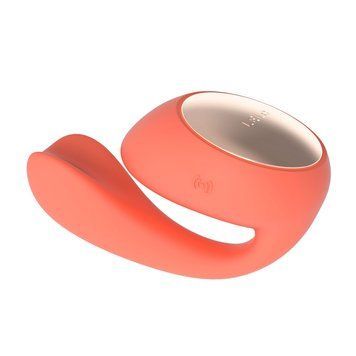 Смарт-вібратор LELO Ida Wave Coral Red, вагінально-кліторальний, технологія WaveMotion, 2 мотори SO8077