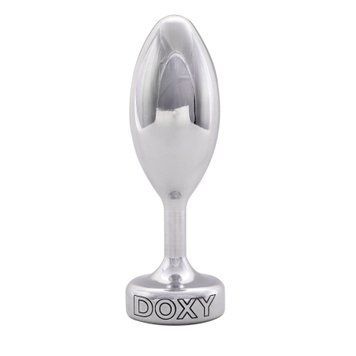 Металева анальна пробка DOXY Butt Plug SMOOTH, гладенька, діаметр 3,3 см SO8030