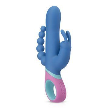 Вібратор-кролик з ротацією и анальним стимулятором PMV20 Vice - Double Vibrator SO4430
