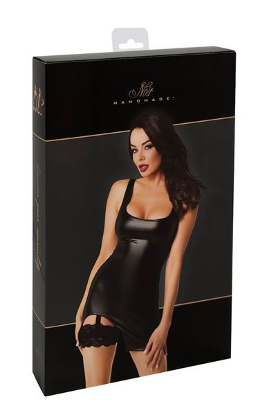 Сукня Noir Handmade F344 Powerwetlook dress with garter - S SX2079