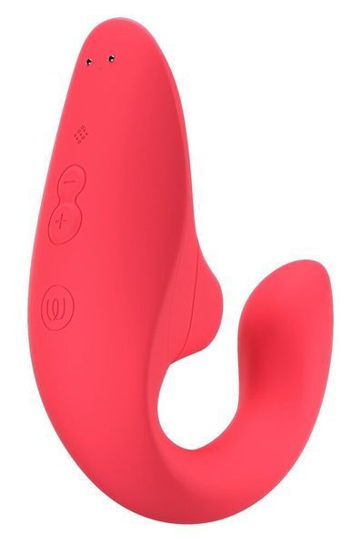Вагінально-кліторальний стимулятор Womanizer Blend Vibrant Rose, вібрація + вакуум, 2 мотори SX2141