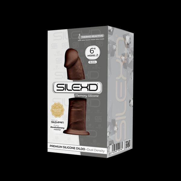 Фалоімітатор SilexD Robby Brown (MODEL 2 size 6in), двошаровий, силікон + Silexpan, діаметр 3,5см SO3513
