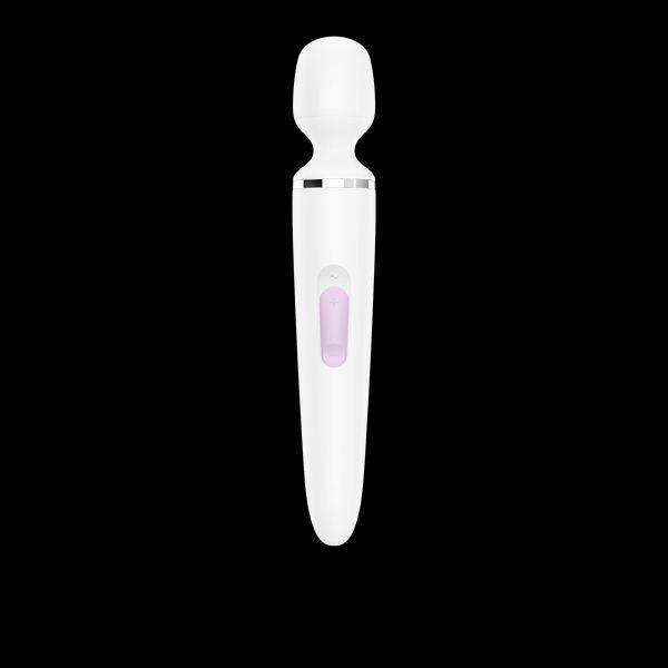 Вібромасажер Satisfyer Wand-er Woman (White/Chrome), водонепроникний, потужний, розмір XXL SO3458