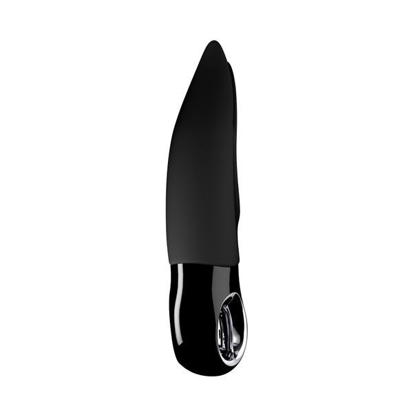 Вибратор для клитора Fun Factory VOLTA black, гибкий двойной кончик SX0928