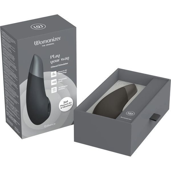 Вакуумный клиторальный стимулятор Womanizer Enhance Black SX2519