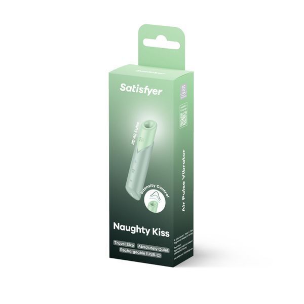 Вакуумный стимулятор Satisfyer Naughty Kiss, магнитная технология 3D Air Pulse, 30 режимов работы SX2162
