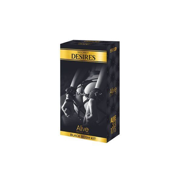 Набор БДСМ аксессуаров Alive Secret Desires Black BDSM Kit (8 pcs) SO5992