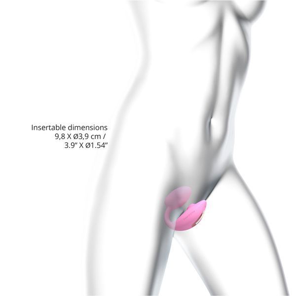Віброяйце з вакуумною кліторальною стимуляцією Love To Love Wonderlover PINK PASSION SO9616