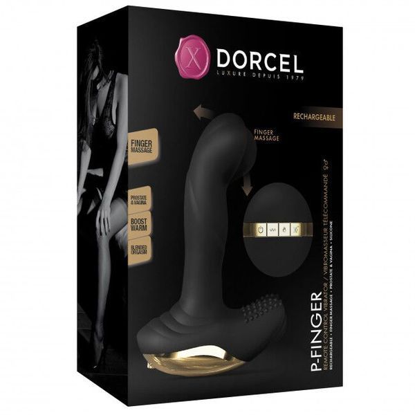 Вибромассажер с &ldquo;массажем пальцем&rdquo; для простаты и вагины Dorcel P-Finger SO4868