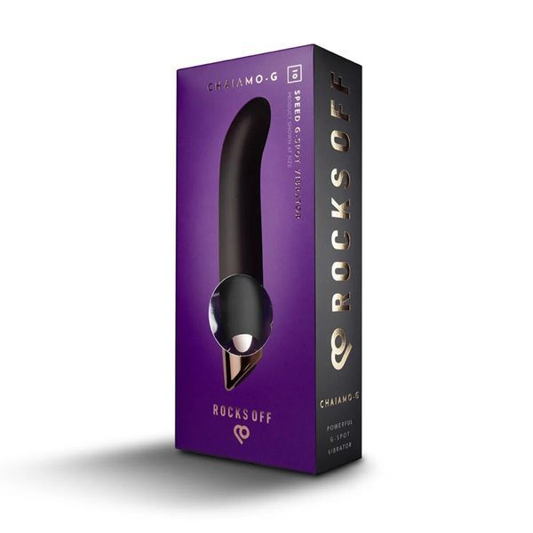 Вібратор для точки G Rocks Off Chaiamo G Black, 10 режимів SX1201