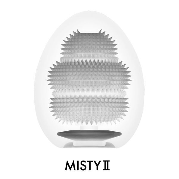 Мастурбатор-яйцо Tenga Egg Misty II, плотный TPE, пробник лубриканта 5 мл SO9802