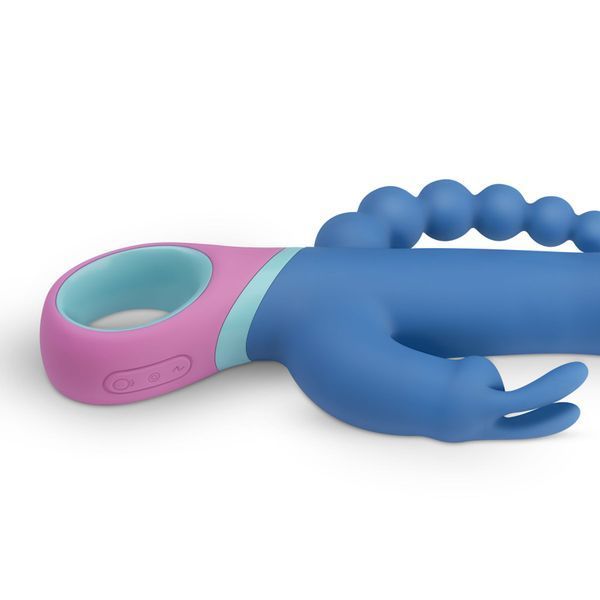 Вибратор-кролик с ротацией и анальным стимулятором PMV20 Vice - Double Vibrator SO4430