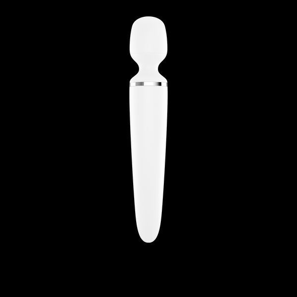 Вібромасажер Satisfyer Wand-er Woman (White/Chrome), водонепроникний, потужний, розмір XXL SO3458