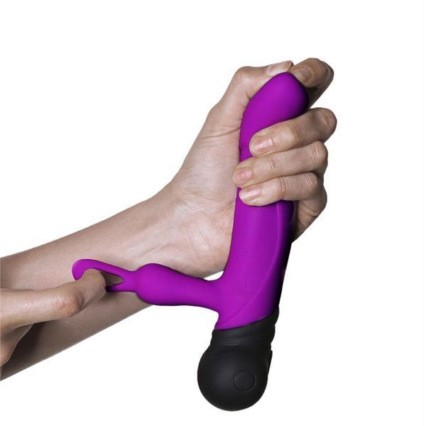 Вибратор с вращением ствола Adrien Lastic Mini Bonnie с петелькой для пальчика AD10861