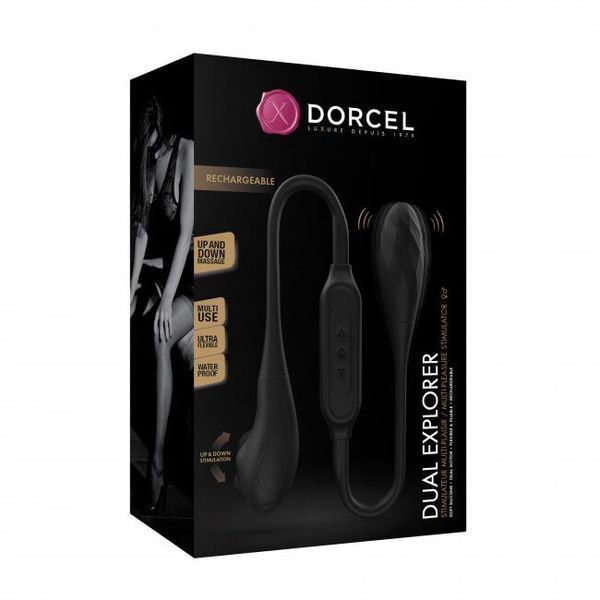 Вібратор на гнучкому зчепленні зі стимуляцією пальчиком Dorcel DUAL EXPLORER SO5079