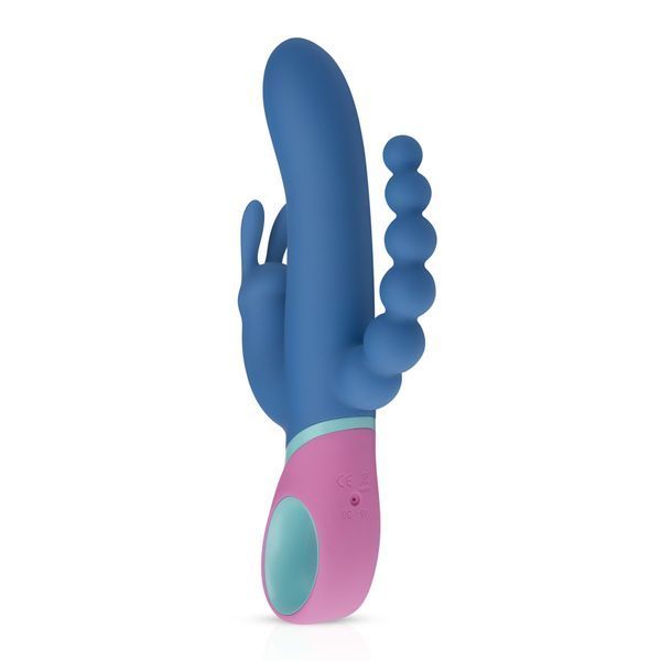 Вибратор-кролик с ротацией и анальным стимулятором PMV20 Vice - Double Vibrator SO4430