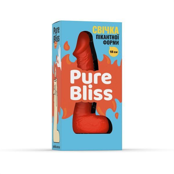 Свічка у вигляді члена Pure Bliss BIG Orange 18 см SX1653