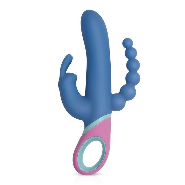 Вибратор-кролик с ротацией и анальным стимулятором PMV20 Vice - Double Vibrator SO4430