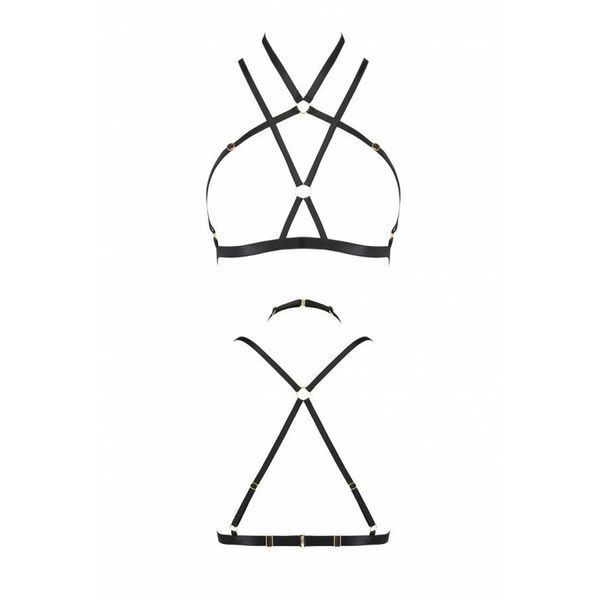 Портупея-стрепи Passion Exclusive KELIS BRA L/XL, black PS27501