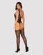 Бодистокинг Obsessive Bodystocking F237 S/M/L, растительное плетение, имитация чулок SO7233 фото 4