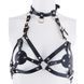 Портупея на грудь LOCKINK SEVANDA Queen Chest Harness with Removable Bra, чорна, зі знімними пестис SX0873 фото 1
