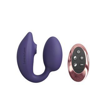 Віброяйце з вакуумною кліторальною стимуляцією Love To Love Wonderlover MIDNIGHT INDIGO SO9617
