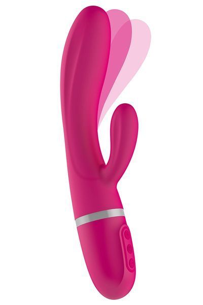 Вибратор-кролик Liebe Bend It Plus Cerise, гибкий, 2 мотора, 10 режимов SX1586