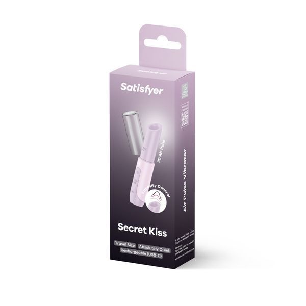 Вакуумный стимулятор Satisfyer Secret Kiss, магнитная технология 3D Air Pulse, 30 режимов, крышечка SX2163