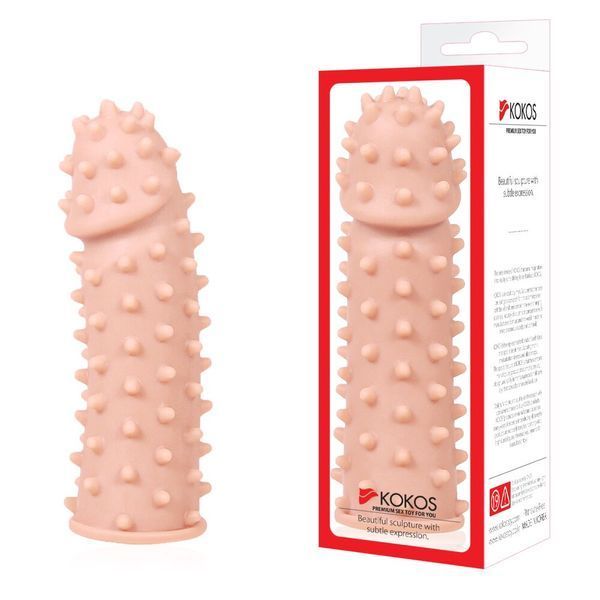 Насадка на член Kokos Extreme Sleeve ES.03 размер M, утолщающая, стимулирующий рельеф SO1275