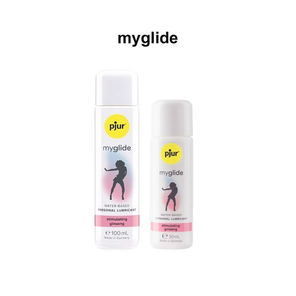 Збуджувальний лубикант на водній основі pjur myglide 100 мл, із женьшенем, тепло+поколювання PJ10560